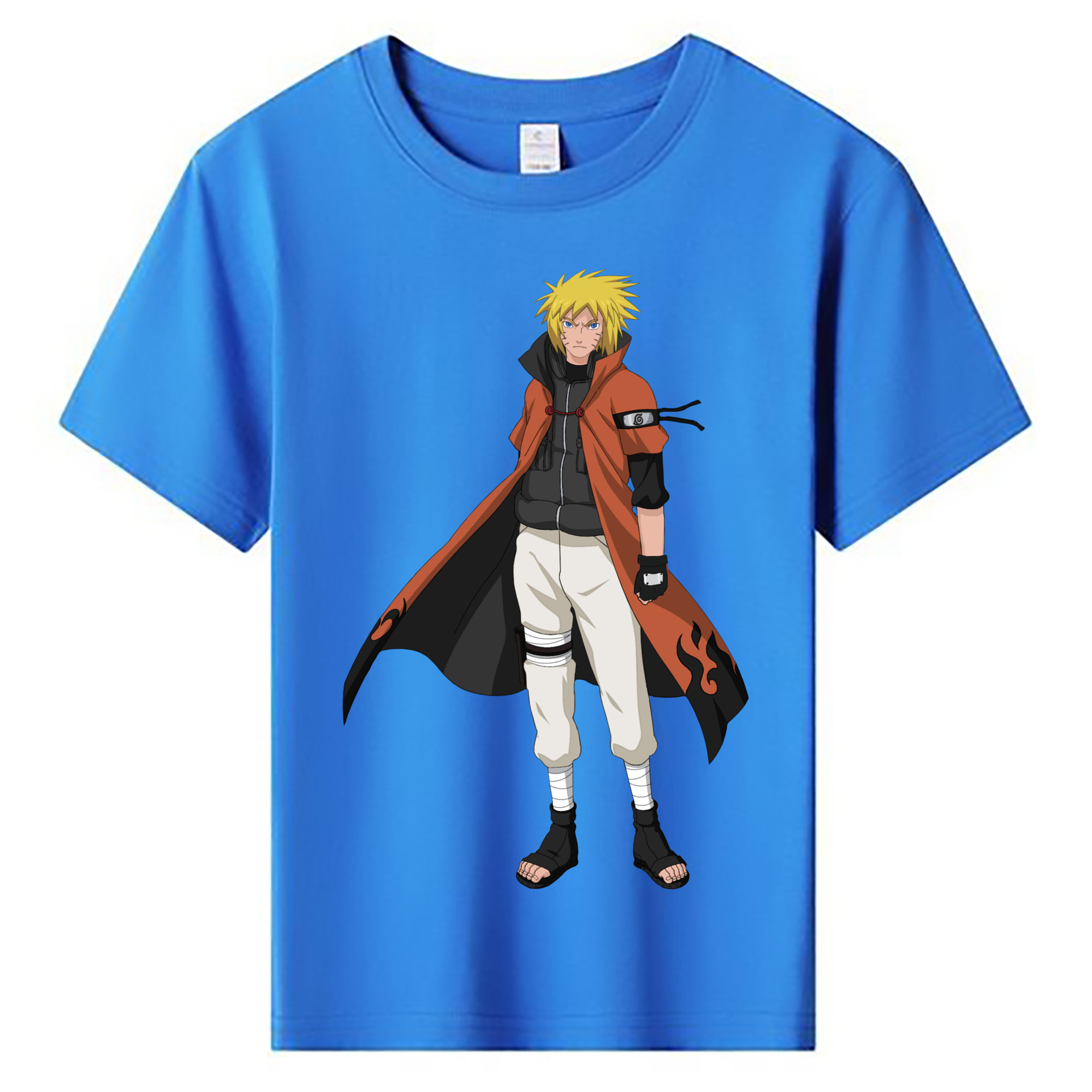 （画像用） NARUTO -ナルト- うずまき ナルト Uzumaki Naruto 綿100％キッズTシャツ（フロントプリント）